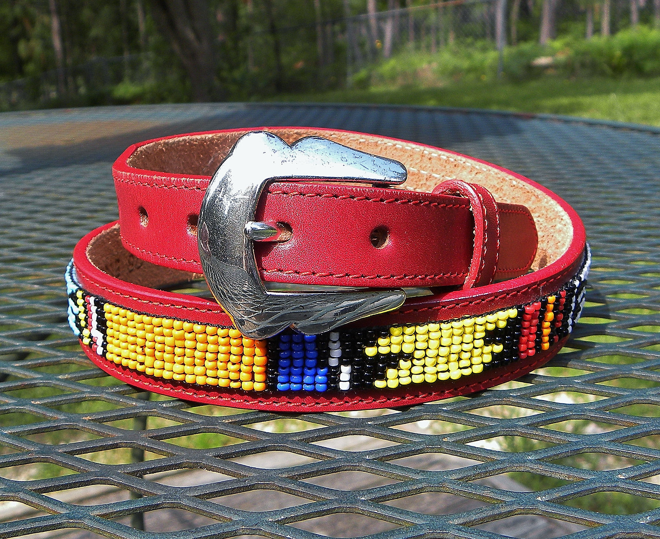 BrimMakers Vintage Justin Belt Co. Nickel Silver Belt Buckle w/Brass Cowboy Boots, Fits 1 1/2 Wide Belt