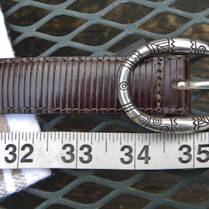 Brighton Leather Belt 32 Lizard Embossed Black Silver Western Cowgirl Boho Rodeo Brighton Leather Belt Concho Black Western Silver Heart  main image 3