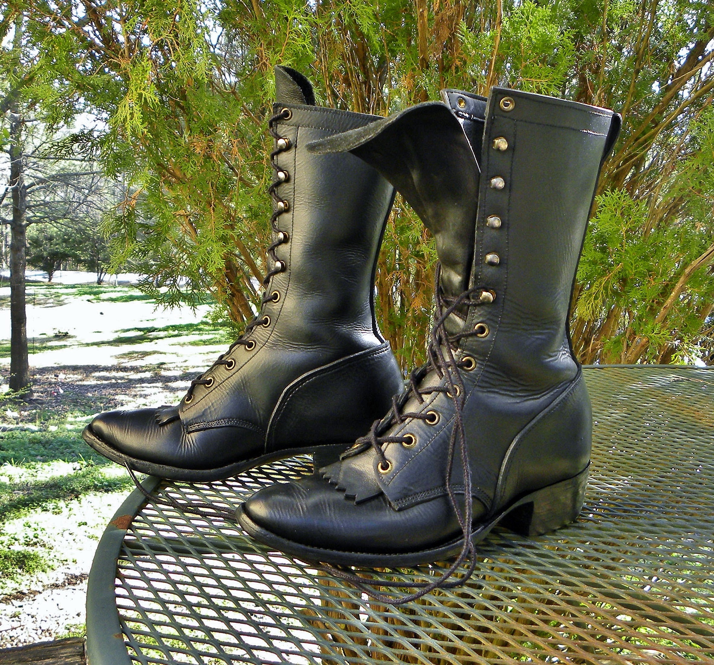 Custom lace up cowboy boots hot sale