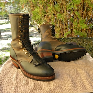 Vintage Chippewa Kiltie Packer Boots | USA Made | Men’s 9 D Vintage chippewa packer boots - Gem main image 3