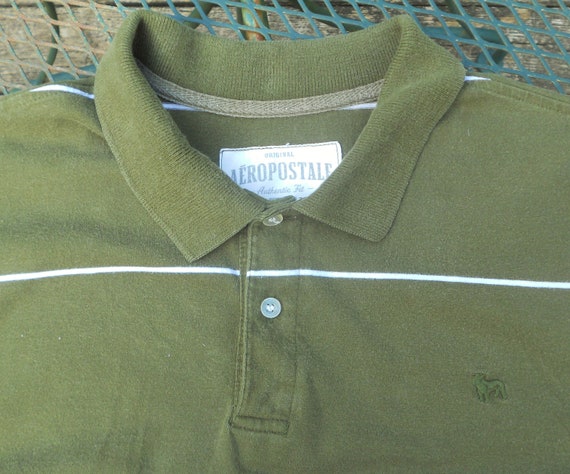 Vintage Aeropostale LS Polo Shirt--soft knit cott… - image 2