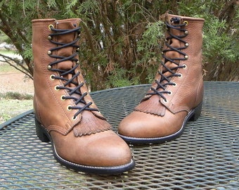 PD TUFF USA Brown Leather WOMENS BOOTS. s-l400.jpg main image 4