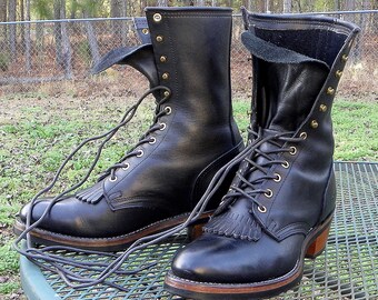 square toe packer boots