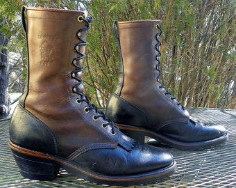 chippewa leather boots