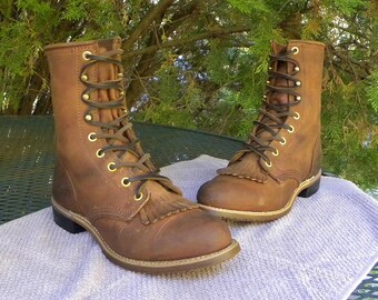 PD TUFF USA Brown Leather WOMENS BOOTS. s-l400.jpg main image 2