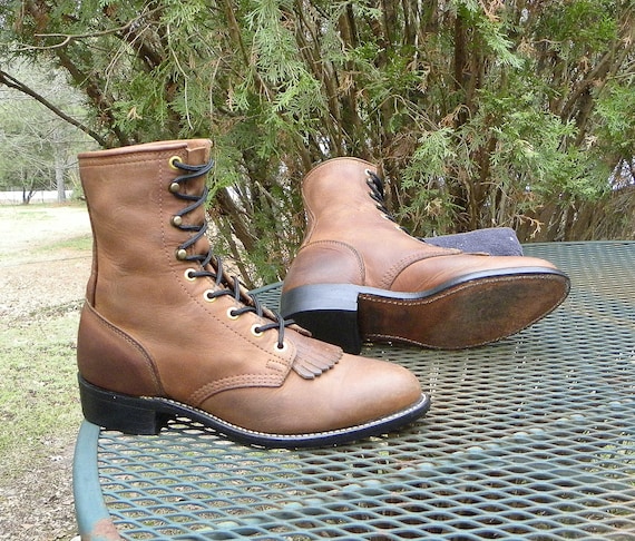 Vintage PD Tuff USA Apache Leather Paddock Boots … - image 2
