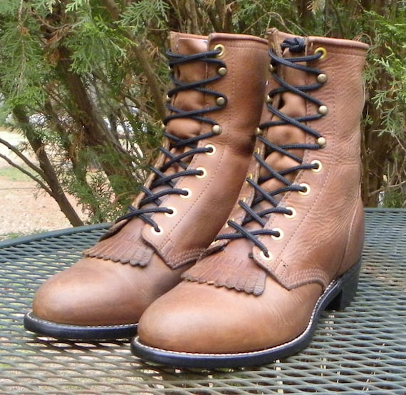 Vintage PD Tuff USA Apache Leather Paddock Boots … - image 7