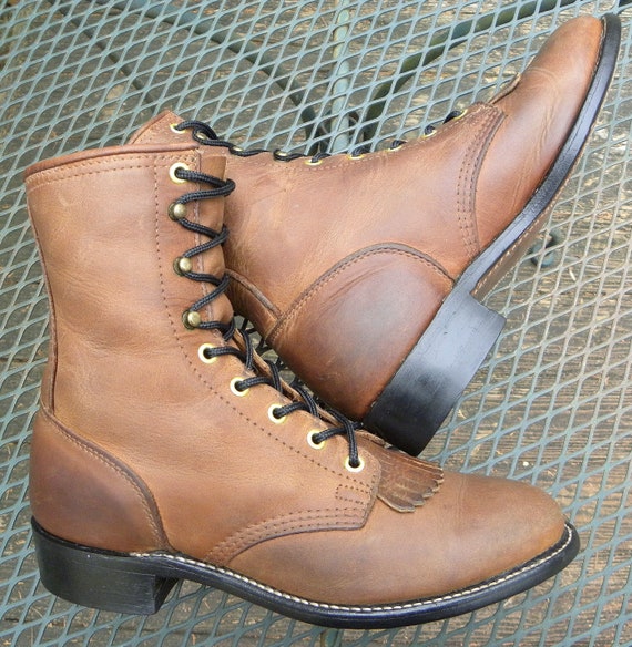 Vintage PD Tuff USA Apache Leather Paddock Boots … - image 3