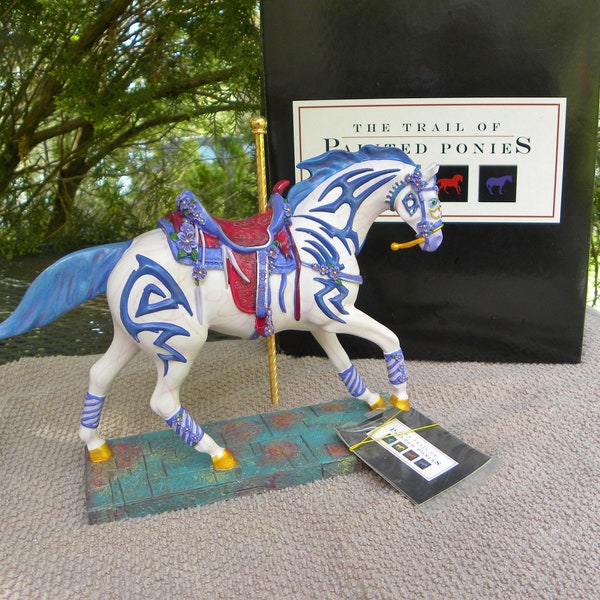 Vintage 2003- Vi's Violet Vision Horse Figurine--2nd Herd Black Box Edition Trail of Painted Ponies by Westland