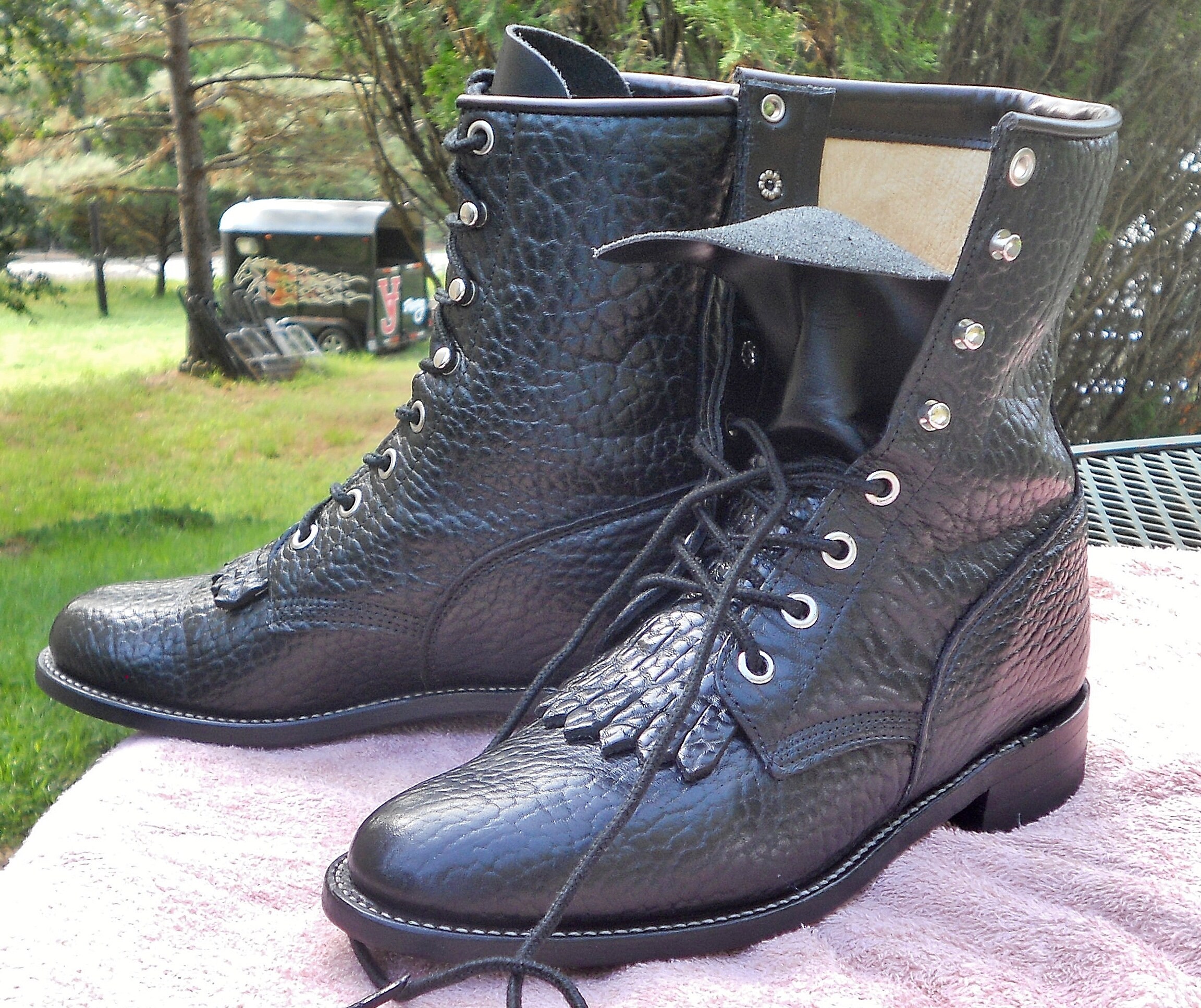 justin bullhide boots