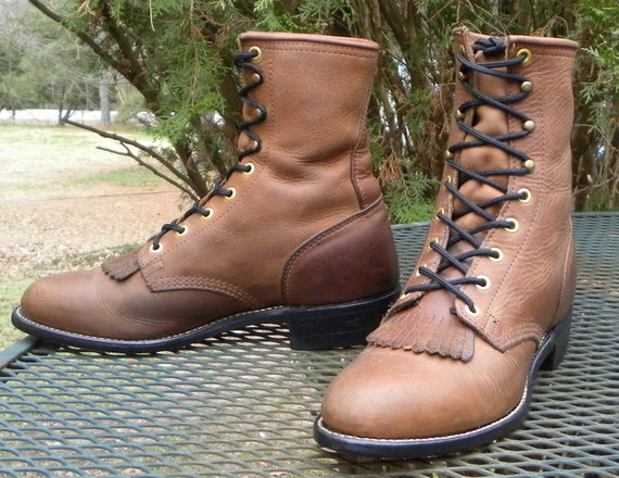 Vintage PD Tuff USA Apache Leather Paddock Boots … - image 5