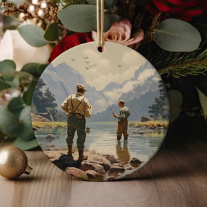 Fly Fishing Ornament Vintage, Fishing Ornament, Fishing Gift, Fishing, Trout Ornament, Trout Fishing, Vintage Ornament, Christmas Ornament