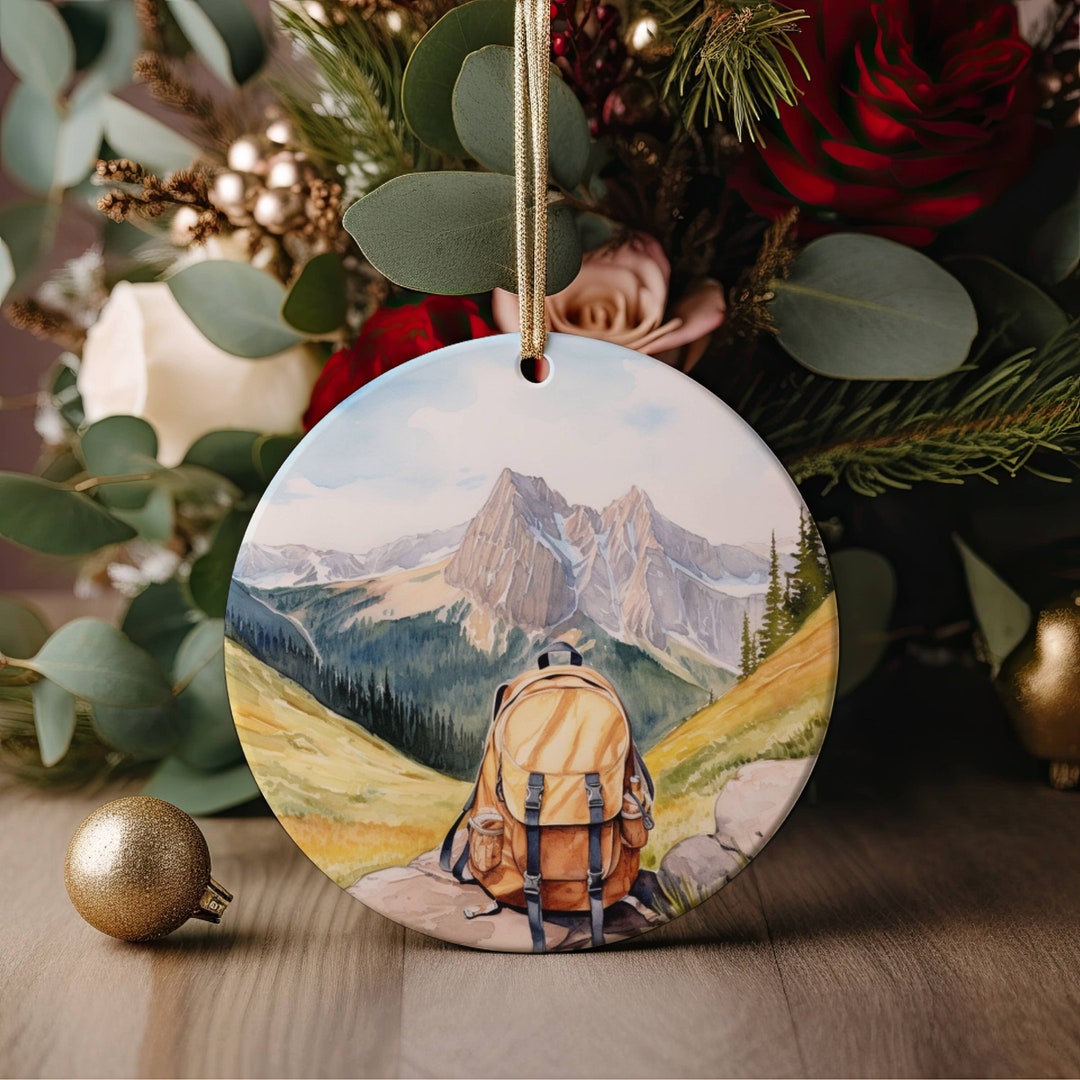 Hiking Ornament Camping Ornament Outdoorsy Ornament Etsy