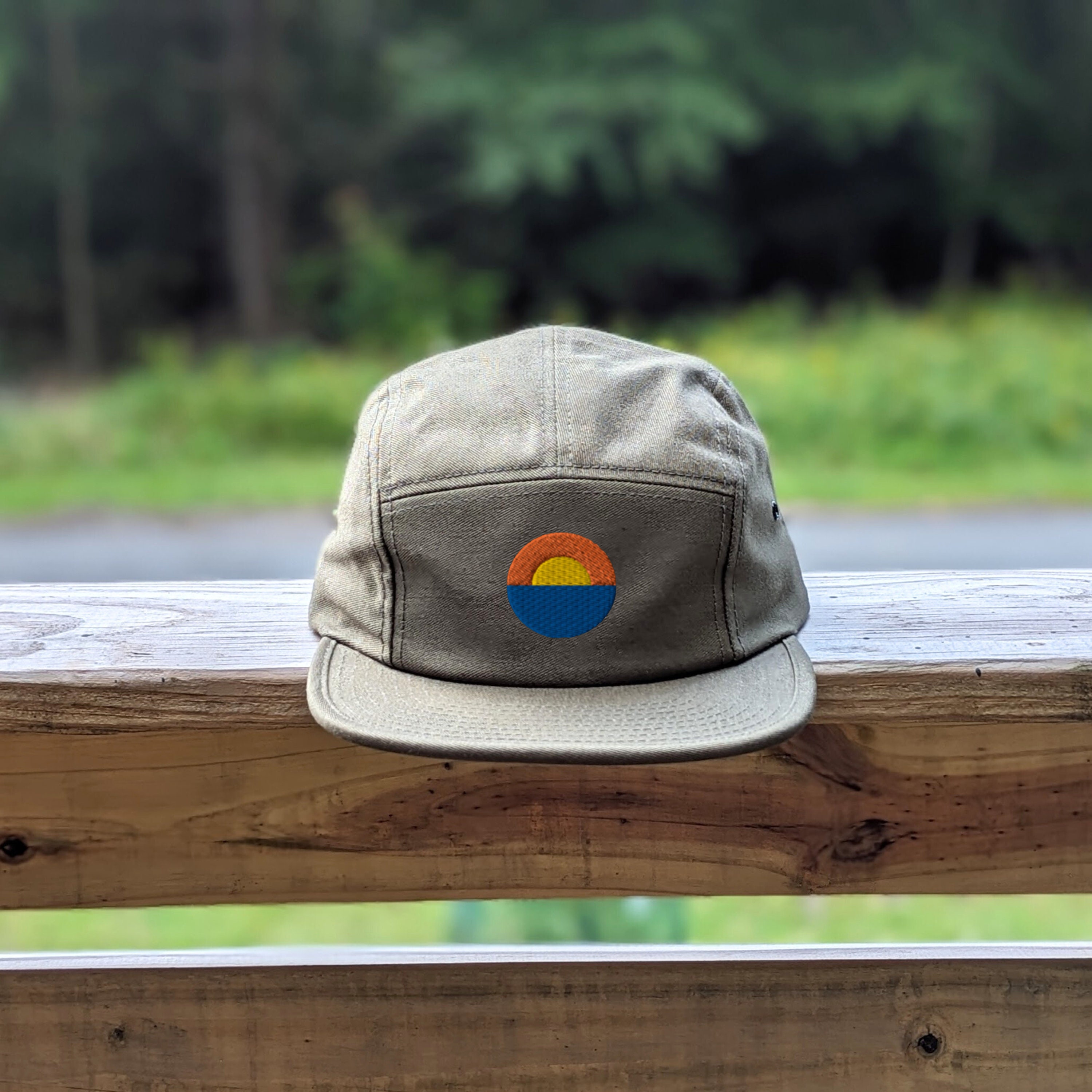 Sunset 5 Panel Hat, Five Panel Hat, Camp Hat, Camper Hat, 5 Panel, Adjustable Hat, Hiking Hat