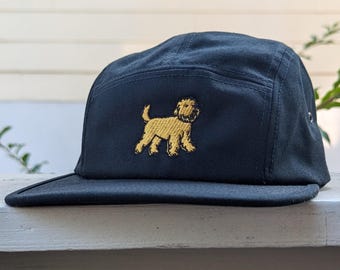 Black Goldendoodle Hat, 5 Panel Hat, Five Panel Hat, Goldendoodle, Dog Hat, Goldendoodle Gifts, Goldendoodle Dog Hat, Camp Hat, Camper Hat