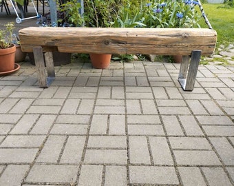 Beams, console table made from old beams, lowboard