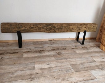 Beam table, console table made from old beams, lowboard