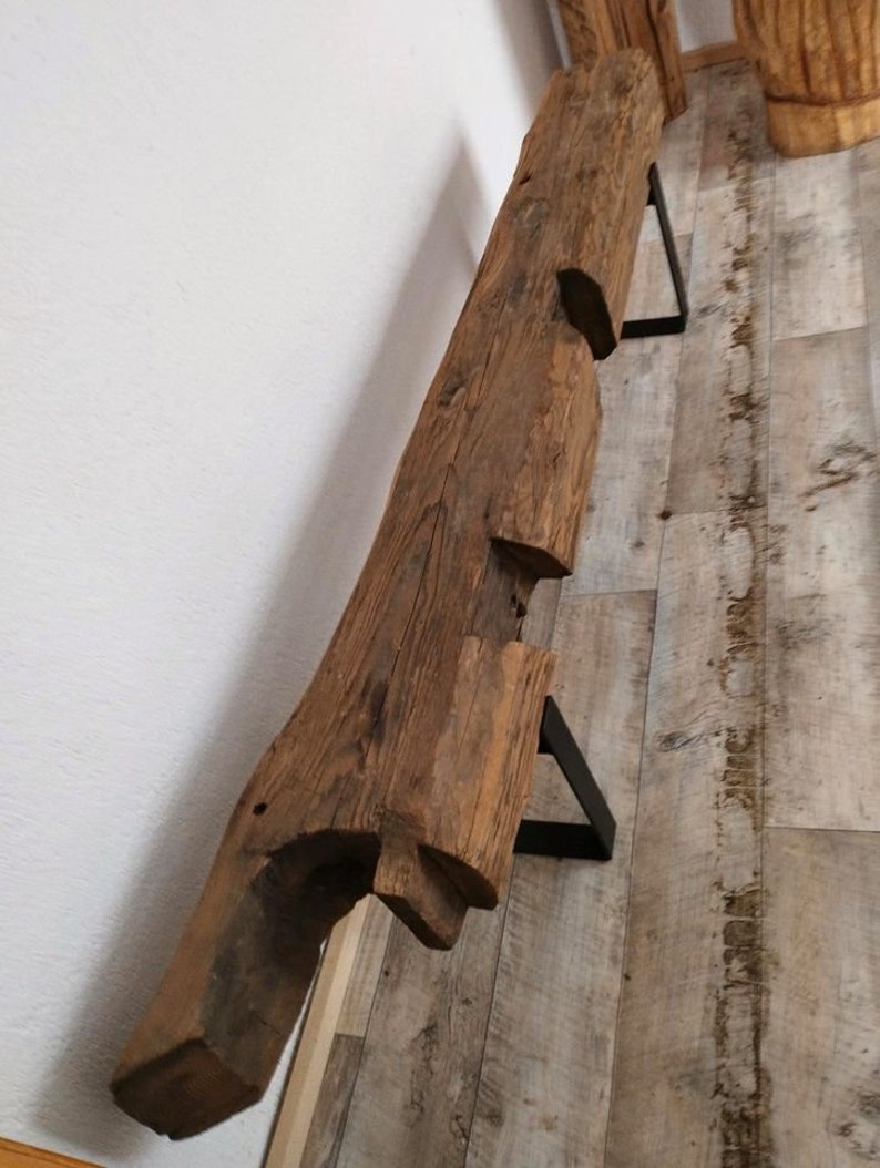 Beams, console table made from old beams, lowboard image 9