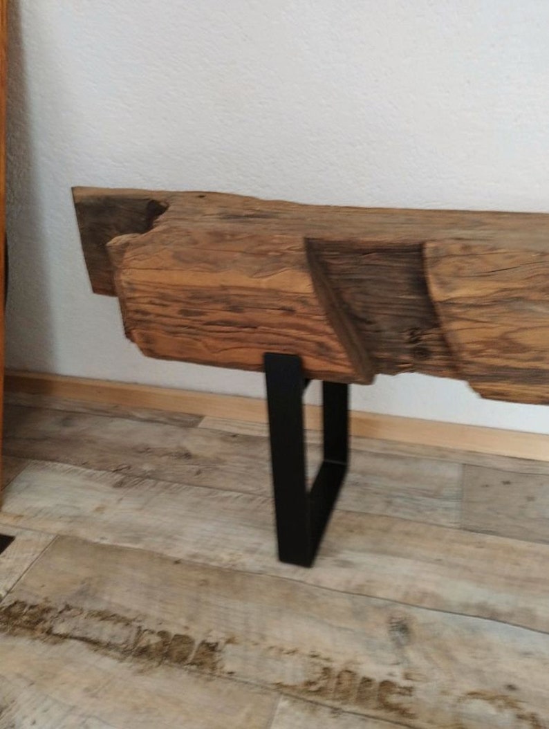 Beams, console table made from old beams, lowboard image 5