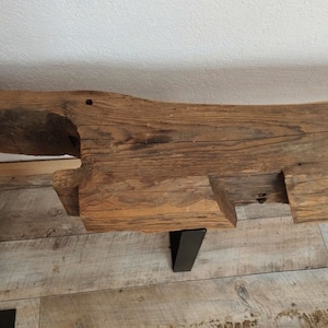 Beams, console table made from old beams, lowboard image 3