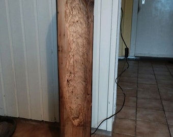 Reclaimed wood lamp made from softwood, handmade