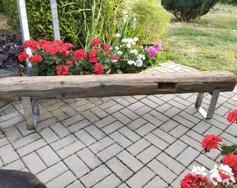 Beams, console table made from old beams, lowboard