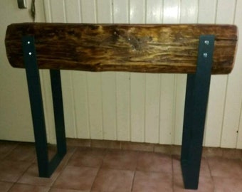 Bar , Console table made of old bars , Lowboard