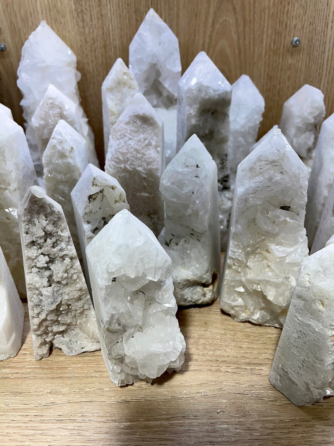 White Calcite Crystal Towers/Natural Crystal//Calcite Etsy