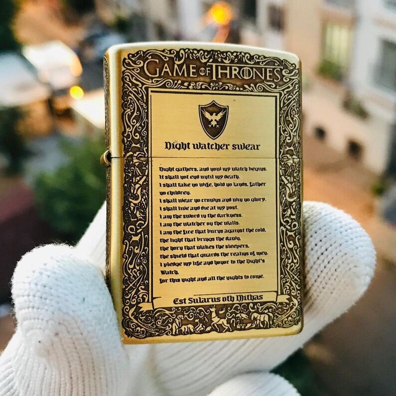 Zippo Game of Thrones Fire and Blood Westeros Map Golden Etsy UK