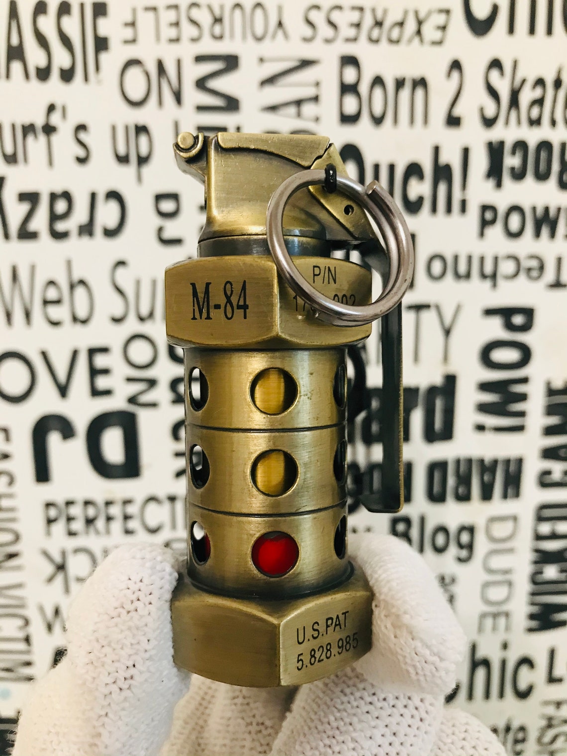 M84 Stun Grenade Butane Lighter Pineapple Grenade Pink Etsy