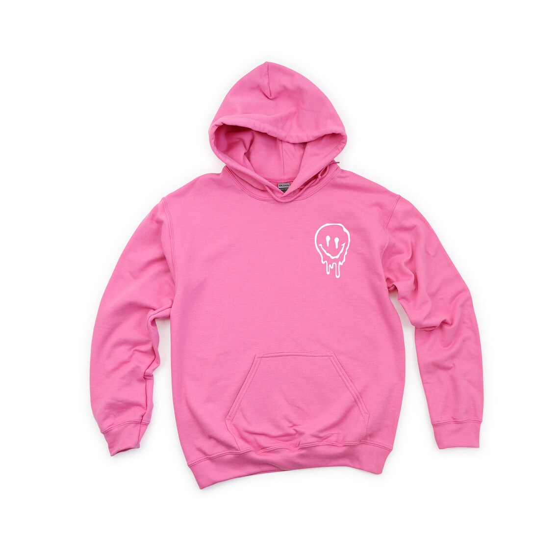 Smile Hoodie Smile Drip Face Hoodie Smiley Hoodie Drip Face Etsy