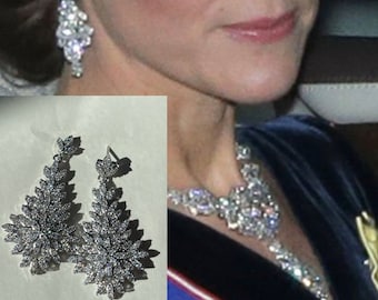 Pendientes de diamantes con diseño de réplica de Kate Middleton