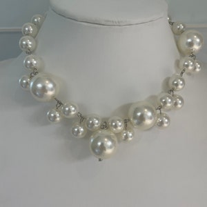 Big pearl necklace costume sale