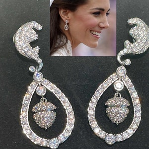Kate Middleton wedding acorn earrings