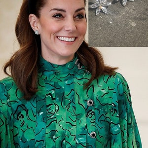 Ausgezeichnete Qualität Kate Mid Century Blume Ohrringe Diamant funkeln