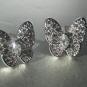 Meghan Markle  Princess Diana Butterfly earrings  diamond sparkle excellent quality