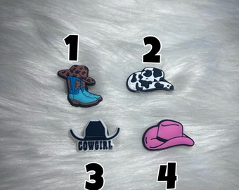 Cute COWGIRL Croc Charm | Shoe Charm | Shoe Décor | Croc Accessory | Clog Charm | Cowgirl hat , horse, boots, Shoe Accessory |