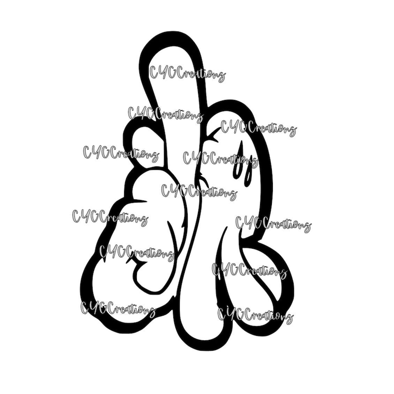 Mickey Mouse Hands - Etsy