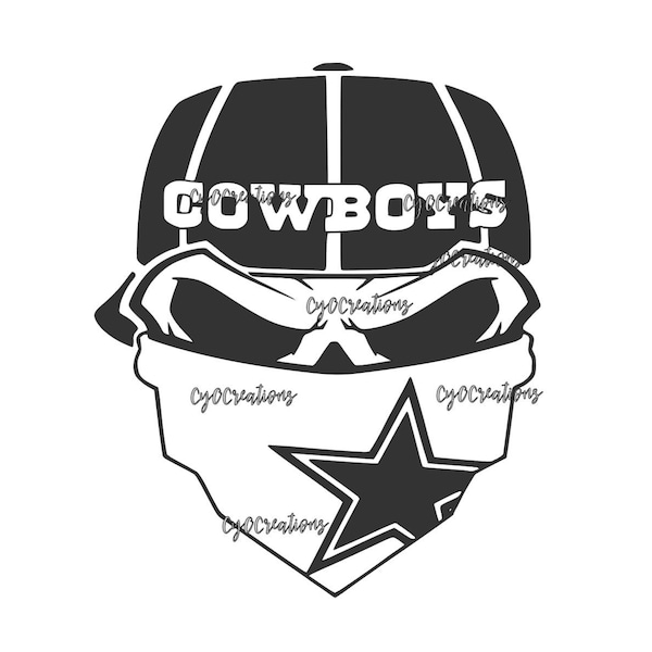 Cowboys Skull w/Hat