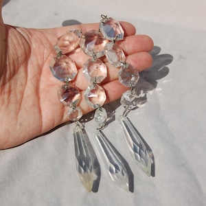 Vintage Chandelier Glass Crystal Drop Decorations, Prisms, Crafting supplies