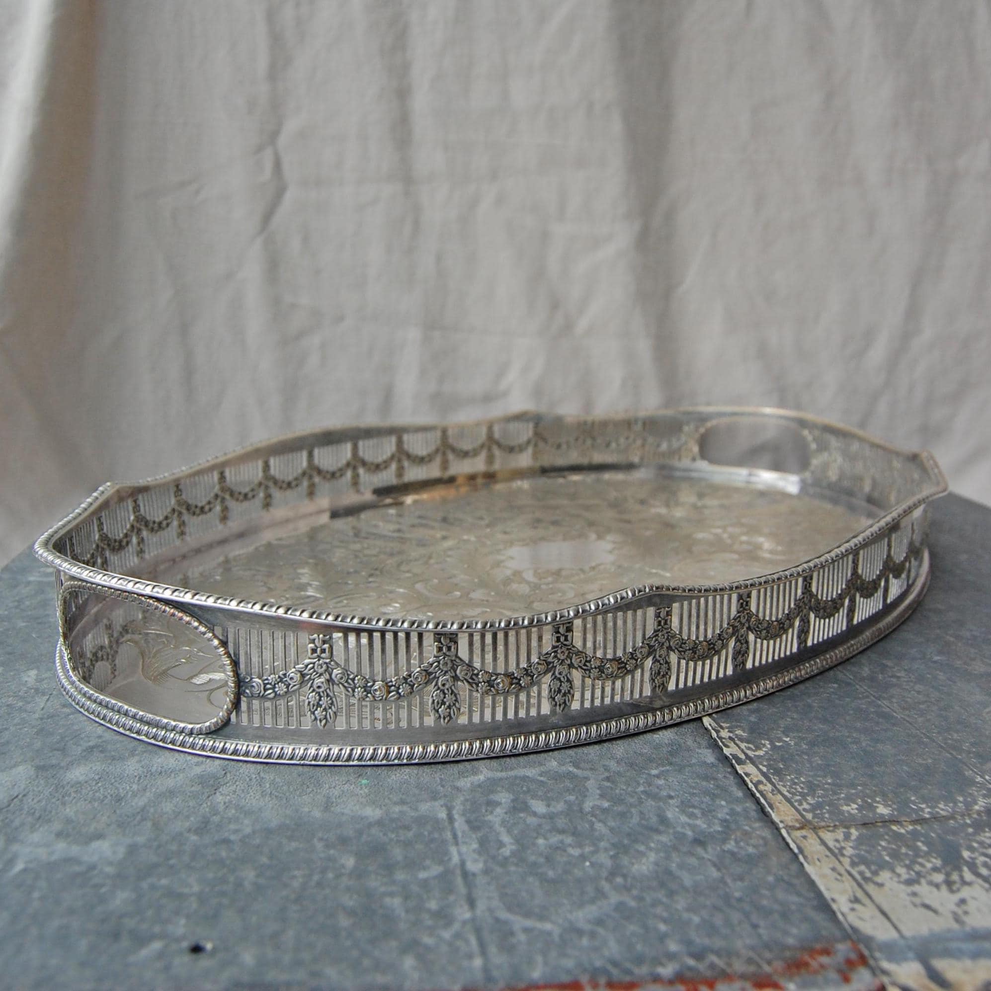 Viners Silver Tray - Etsy