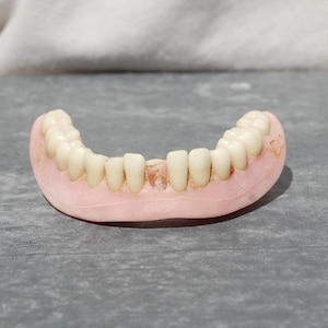 Vintage False Teeth, Vintage Dentures for jewellery/ art projects, jewellery/ art supply, Bottle Digging