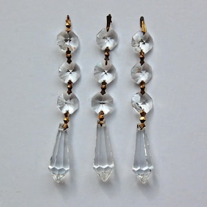 Vintage Chandelier Glass Crystal Drop Decorations, Prisms, Crafting supplies