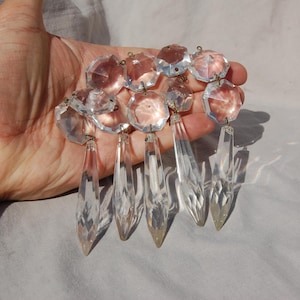 Vintage Chandelier Glass Crystal Drop Decorations, Prisms, Crafting supplies