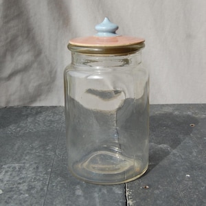 Vintage FMF Jar with Lid, Vintage Preserve Jar, Vintage Home Decor, Vintage Bottles, Antique Glass Jars, Bottle Digging