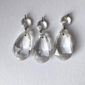 Vintage Chandelier Glass Crystal Drop Decorations, Prisms, Crafting supplies
