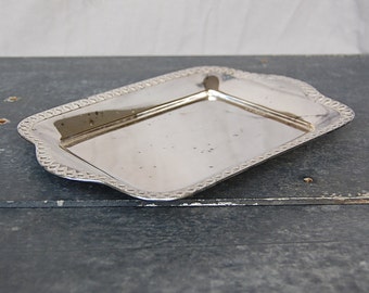 Antique Silver Plated Card Tray, Pen Tray, Candle Snuffer Tray, Trinket Dish, WMF