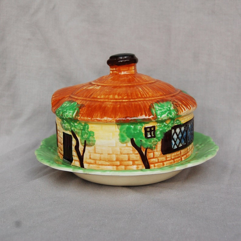Vintage Beswick Cottage Ware Butter or Cheese Dish, Beswick Ware ...