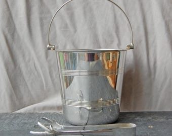 アンティーク シルバー 銀メッキ ビスケットバレル アイスペール 花器