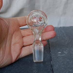 Large Vintage Decanter Stopper, Replacement Stopper, Large Glass Stopper